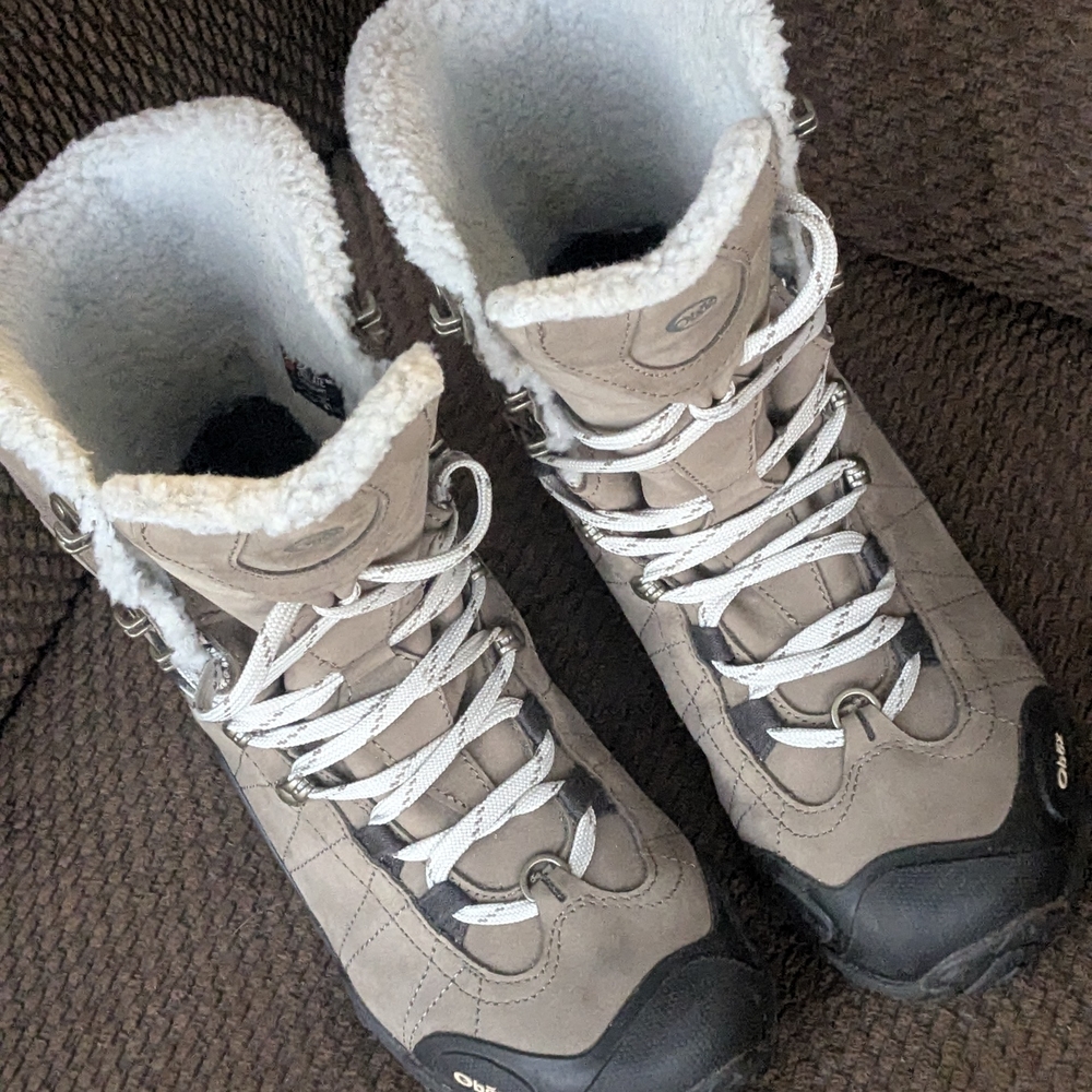 Oboz Insulated Winter Hiking Women's Boots Size 9.5 W Waterproof Thinsulate X Co